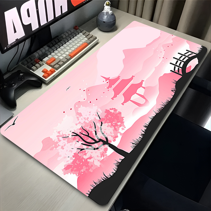 Pc Gaming Pink - Mauspad für Gamer, Computerzubehör, Sakura Pink,