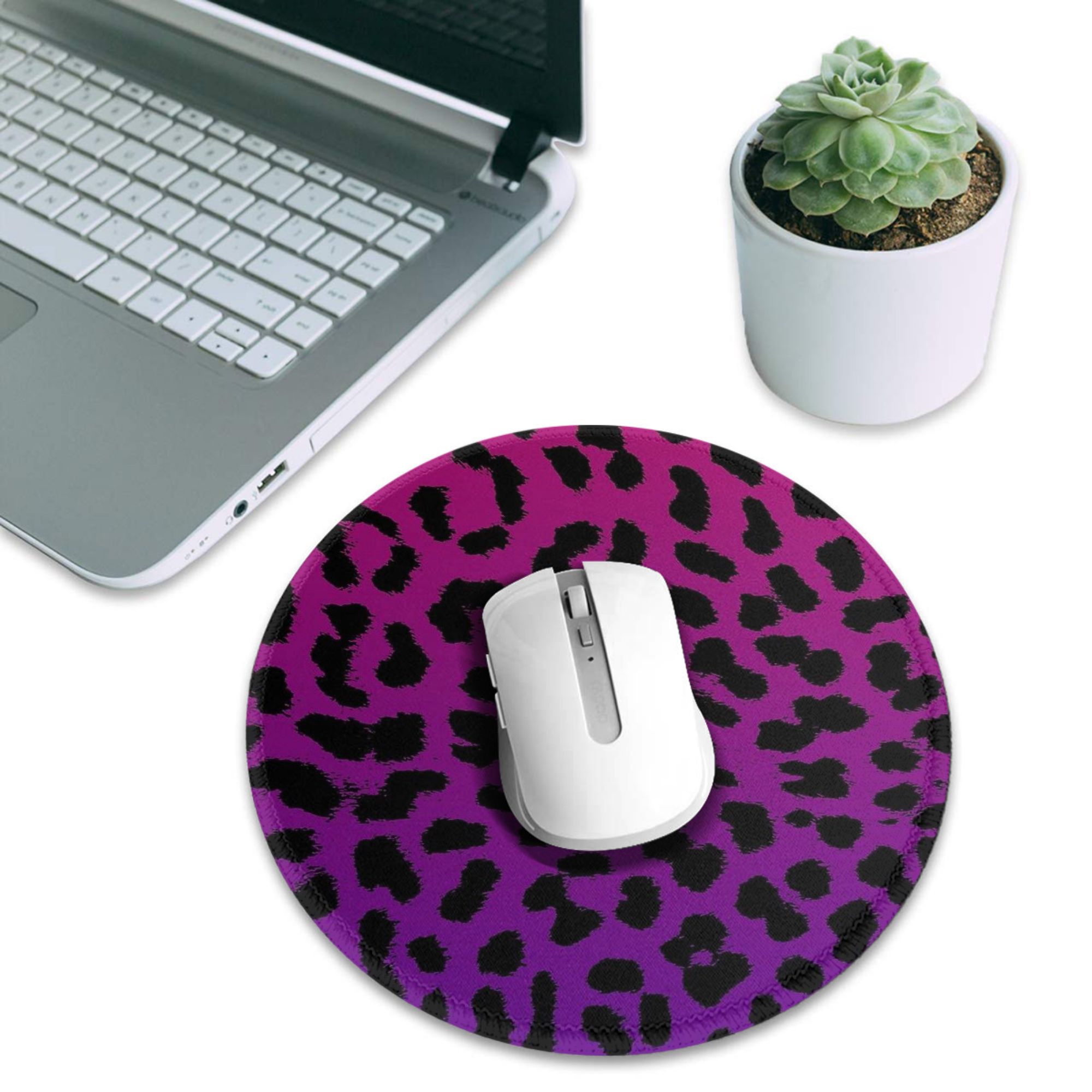 Lila Leopardenmuster mit rosa  – Pc Gaming Pink Bewertung und Preis