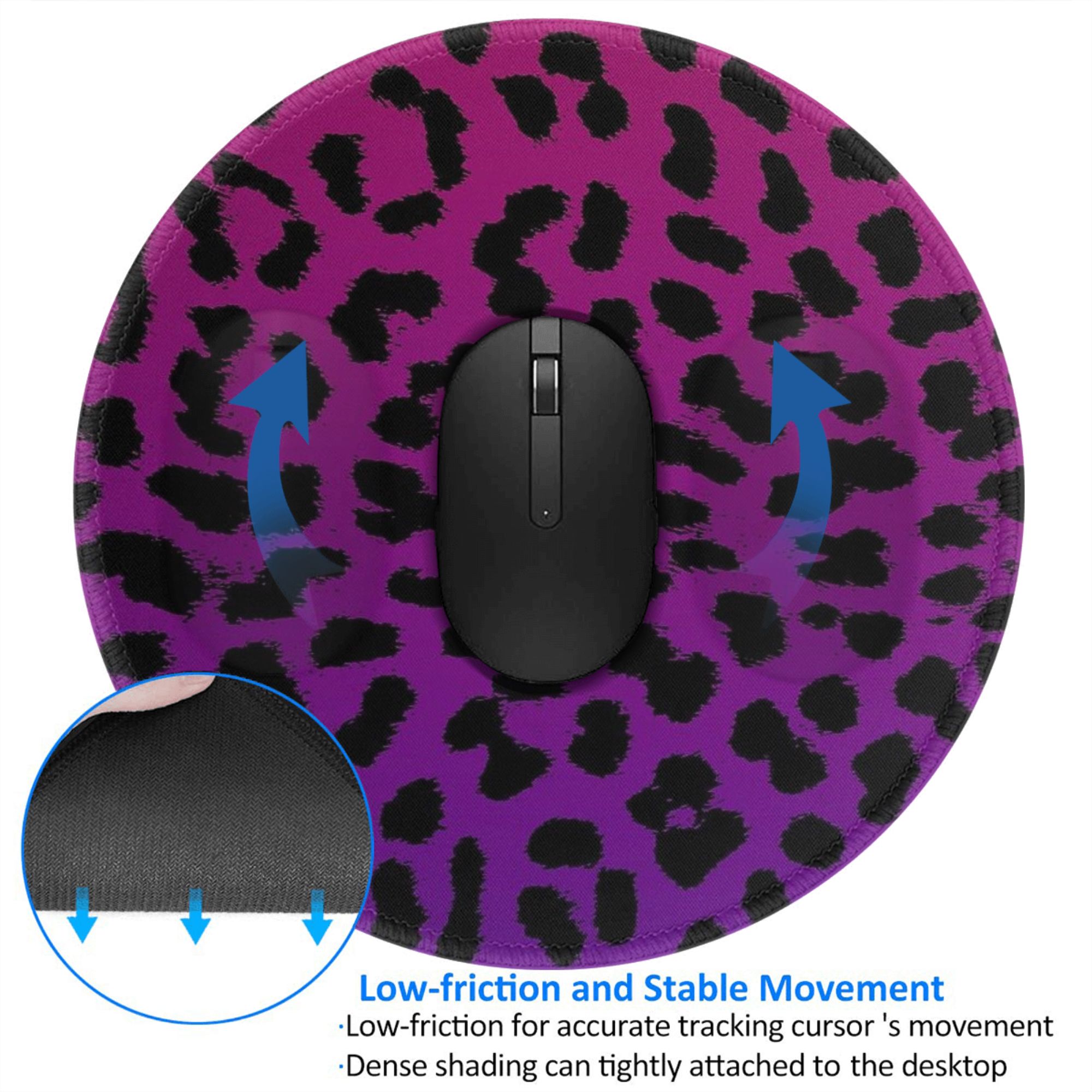 Lila Leopardenmuster mit rosa  – Pc Gaming Pink Bewertung und Preis