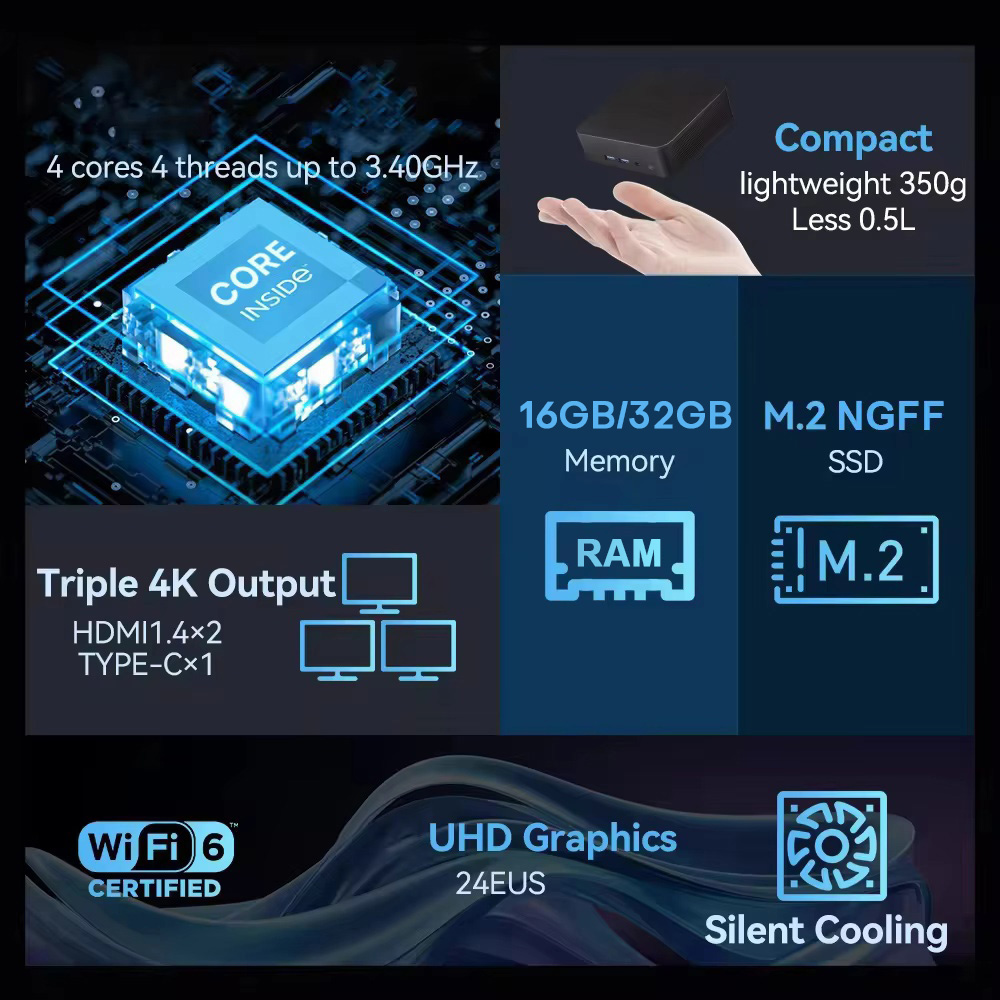 2026 Intel N150 Mini-PC Tragba – Pc Gaming Intel Bewertung und Preis